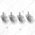 Prakash Pack Of 4 Heavy Duty 50 mm Swivel Thread Type Caster Wheel