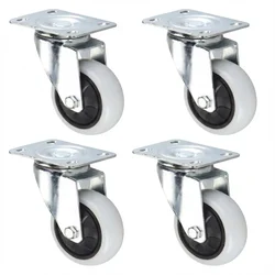Heavy Duty 2 inch / 50 mm Pack Of 4 Swivel Type Single Ball Bearing PP Caster Wheel