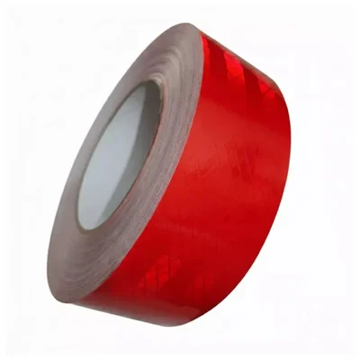 High Intensity Red Reflective Tape 50.8 mm x 50 m Heavy Duty Visibility Strip for Industrial Use