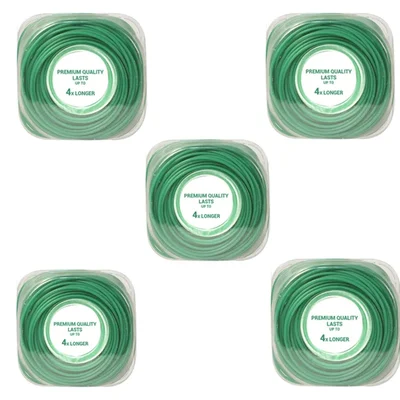 Premium Quality 3mm, 50 Meters Round Nylon Rope for Tap & Go Suitable for Petrol Brush Cutter(Quantity-5  Pieces)