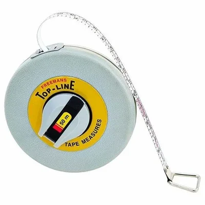 Freemans 50m Fiberglass Measuring Tape Unbreakable ABS Case Long Distance Surveying FT50