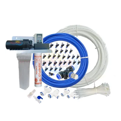 WaterSun 50 Nozzle Fogger Kit with Timer, Filter and Other Accessories 