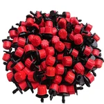 50pcs Adjustable Irrigation Dripper Sprinklers 1/4 Inch Emitters for Drip Irrigation System