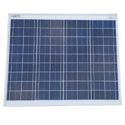Heavy Duty 50 Watt 12 Volt Polycrystalline Solar Panel for Home and Outdoor Usage