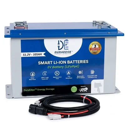 Premium Quality 51.2V 105Ah E-Rickshaw Lithium Battery Pack, Smart BMS 5.38kWh Energy 