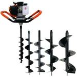 Gramstrong 52-cc 2-stroke Earth Auger / Post hole digger Engine with 4, 6, 8 & 10 inch Drill Bit