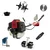 Heavy Duty 2 Stroke 52cc 5 in 1 Multi Attachment Sidepack Brush Cutter With Round & Flat Tiller Attachment