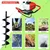 Gramstrong 52-cc 2-stroke Earth Auger / Post hole digger Engine with 152.4 mm (6 inch) Drill Bit | Free Accessories