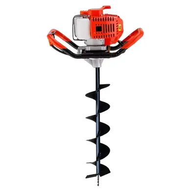 Gramstrong 52-cc 2-stroke Earth Auger / Post hole digger Engine with 152.4 mm (6 inch) Drill Bit | Free Accessories