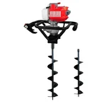 Really RAPL-EA-5210, 2 Stroke 52 cc Ultra Powerful Earth Auger | Post Hole Digger with 4 & 6 inch Auger Bit