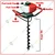 AIVA ITALY 2-stroke 52-cc Earth Auger with 4 inch Auger Bit | AV-5200EA