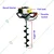 Kisankraft KK-PPDE-52, 2-stroke, 52 cc Earth Auger / Post hole digger with 6 inch Auger Bit