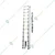 Heavy Duty 12 Steps (17 Feet/5.18 Meter) Single Side Aluminium Telescopic Ladder 