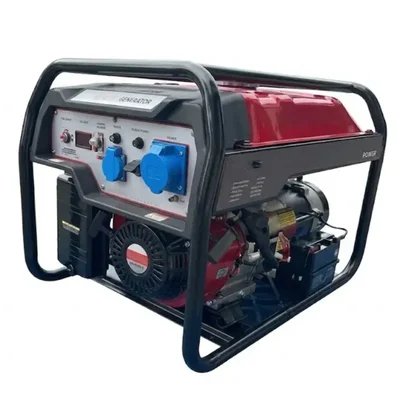Premium Quality Portable Petrol Generator 5.0kVA 389CC 13HP Electric Start High Power Backup with Wheels