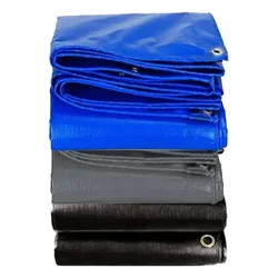 ZN Global 550 GSM 20 feet x 20 feet Nylon Fabric, PVC Coated, UV Protected, Waterproof Tarpaulin Sheet(Color-Blue)