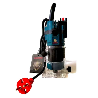 Gaocheng 550W 30000 RPM Professional Wood Trimmer for Decorative Edge Routing, Motor with 6.35mm Collet and Fixed Base (GC-T036)