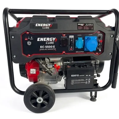 ENERGY CUBE 5.5KVA 5000W Self Start Portable Generator with Battery Wheels EC5500E