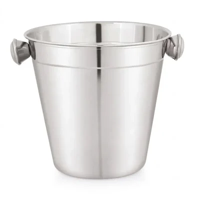 5.5x5.3 inch SS Ice Bucket Economy with Stud Knob