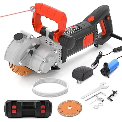 Monstech 5800W 135 mm 5 Blade Electric Wall Chaser with Laser Guide Groove.