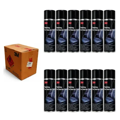 3M 580g Foaming Car Interior Cleaner Upholstery Deep Clean Kit Pack of 12