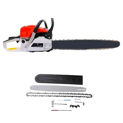 Gramstrong 58-cc  Petrol Chainsaw | Wood Cutter with 22 inch Guide Bar and Free Accessories (6 Months Warranty)