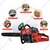 Spear 58-cc Petrol Chainsaw with 22 inch Guide Bar | Used for Cutting Trees, Woods and Landscaping