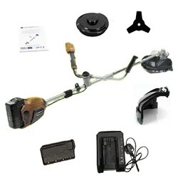 Vi-Power Gold VI-BC5626, 58V Cordless Brush Cutter with Accessories | 0.8 kW Battery Operated Grass Trimmer
