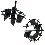 Heavy Duty 2 Pieces 16 Inch Paddy Weeding Wheels for 5 to 10 HP Petrol Power Tiller
