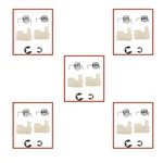 Heavy Duty PVC Fly Wheel Knob (5 Sets) ,for 58cc Petrol Chainsaw, CS 019