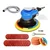 Krost 5" & 6" Pneumatic Random Orbital Palm Sander for Wood, Composites, Metal with Accessories