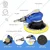 Krost 5" & 6" Pneumatic Random Orbital Palm Sander for Wood, Composites, Metal with Accessories