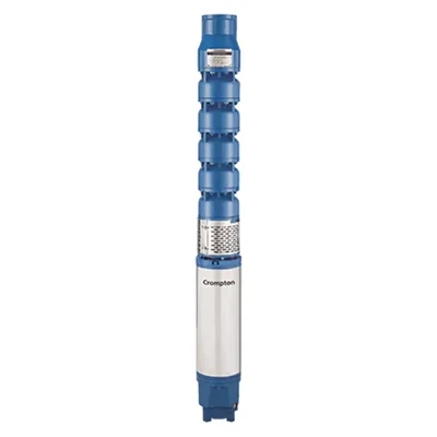 Crompton 5Hp 4 Stage V6 Water Filled Three Phase Submersible Pump, 75mm Outlet, 121ft Head (6W4F5DU) - 1 Year Warranty