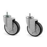 Heavy Duty 5 inch / 125 mm Pack of 2 Thread Type PU Caster Wheel