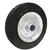 Heavy Duty 5 inch / 125 mm Rubber Wheel, Steel Core With Roller Bearing 150 kg Load Capacity
