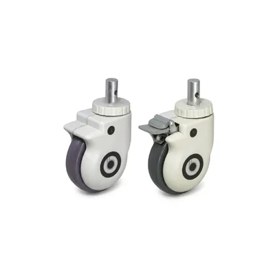 Luft India 5 Inch ABS Swivel Caster Wheel Locking System Noiseless Hospital Floor Movement