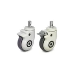 Luft India 5 Inch ABS Swivel Caster Wheel Locking System Noiseless Hospital Floor Movement
