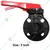 WaterSun 5 Inch PVC Butterfly Valve for Irrigation use, water treatment, chemical processing