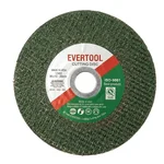 EVERTOOL 5" x 1mm (125x1mm) Cut Off Wheel 20pcs Pack Green/Black/Red