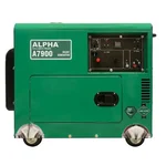 ALPHA 5kW 230V 50Hz Single Phase Electric Start Silent Genset Generator A7900
