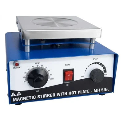 ELECOPTO 5L 2200rpm Stainless Steel Plate Hotplate Laboratory Magnetic Stirrer Mixer Machine