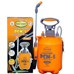 Pad Corp PCM - 5 High Pressure 5L Garden Sprayer for Gardening Use (Pack of 6 Pcs)