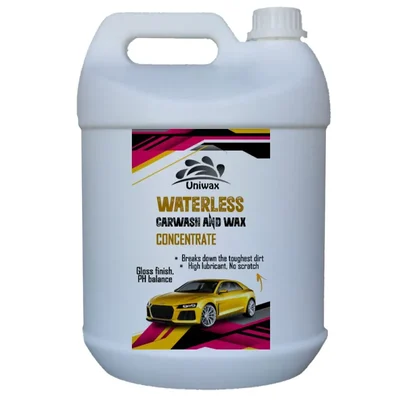 Uniwax 5L Waterless Car Wash And Wax Concentrate for Cars, Bikes, Scooters