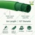 Agriansh 1/2-inch 5-meter 3 Layer Threaded Pvc Braided Garden Hose Pipe With Tap Adapter and Stainless Steel Clamps