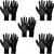 Ansell EDGE 48-126 Polyester Material Palm Coated Light-Weight Black Safety Gloves - Pack of 5