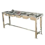 Premium Quality 64x17 inch Food Counter with 5 Pan Capacity for Restaurants, Food stalls, Buffets, and Catering setups