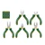 Jadever 5Pcs 4.5" Precision Mini Pliers Set Combination Diagonal Long Nose JDPS1615