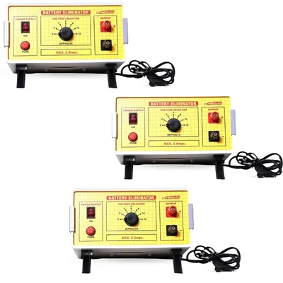 SBT Instruments 5 pcs Battery Eliminator, 2 Amps, 2V to12V Output Voltage for Science Experiments