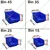 Avsar FPO Bin 5 to 45 - Blue Colour - Pack of 5 pcs - (1 pc each Size)