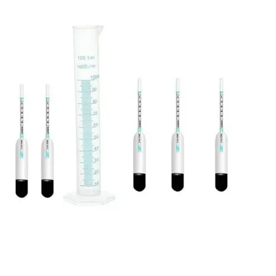 SBT Instruments 5pcs Milk Lactometer and 100ml Cylinder for Checking Milk Purity within a Minute