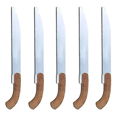 5 Pieces of 16 inch Steel Blade Pruning Saw for Gardening Purpose